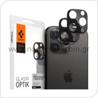 Tempered Glass Full Face Spigen Glas.tR Optik for Camera Lens Apple iPhone 14 Pro/ 14 Pro Max/ 15 Pro/ 15 Pro Max Black (2 pcs.)