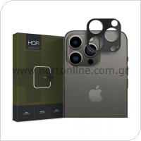Μεταλλικό Προστατευτικό Κάλυμμα Κάμερας Hofi Alucam Premium Pro+ Apple iPhone 15 Pro/ 15 Pro Max Μαύρο