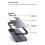 TPU & PC Case Comma Joy Elegant Anti-Shock Apple iPhone 14 Pro Max Metal Frame Grey