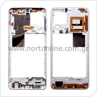 Middle Plate Samsung A225F Galaxy A22 4G White (Original)