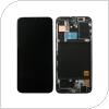 LCD with Touch Screen & Front Cover Samsung A405F Galaxy A40 Black (Original)