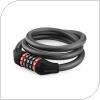 Security Cable Lock Rockbros RKS507-1BK with Combination 1.8m Black