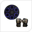 Music Boxing Machine Wall Mounted & Boxing Gloves for Kids Black