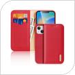 Θήκη Δερμάτινη Dux Ducis Hivo RFID Wallet Apple iPhone 15 Κόκκινο
