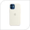 Θήκη Silicon με MagSafe Apple MHKV3 iPhone 12 mini Λευκό