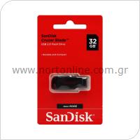 USB Flash Disk SanDisk Cruzer Blade SDCZ50 USB A 32GB Μαύρο