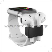 Holder AhaStyle PT75 Apple Airpods for Watch Straps Black (2 pcs)