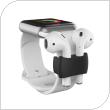 Βάση Στήριξης AhaStyle PT75 Apple Airpods για Watch Straps Μαύρο (2 τεμ)
