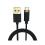 USB 2.0 Cable Duracell Braided Kevlar USB A to USB C 1m Black