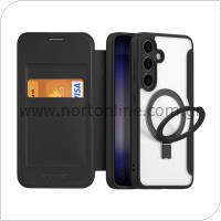 Flip Case Dux Ducis Skin X Pro Wallet with Magnetic Stand Samsung S921B Galaxy S24 5G Black