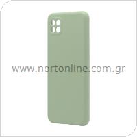 Liquid Silicon inos Samsung A226B Galaxy A22 5G L-Cover Olive Green