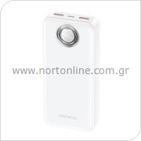 Φορτιστής Ανάγκης Foneng PX102 PD 22.5W 20000mAh με 2 Θύρες USB A & 1 Θύρα USB C Λευκό