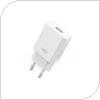 Travel Fast Charger XO L127 with USB A Output QC 3.0 18W White