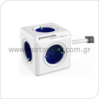 Allocacoc PowerCube Extended 5AC & 1.5m Cable Blue