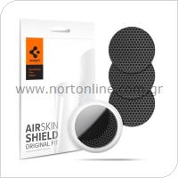 TPU Protector Spigen Airskin Shield HD Original Fit Apple Airtag Carbon Black (4 pcs)