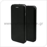Θήκη Flip Book inos Samsung A525F Galaxy A52/ A526B Galaxy A52 5G/ A528B Galaxy A52s 5G Curved M-Folio Μαύρο