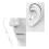 Hands Free Stereo Devia Earpods EM022 3.5mm με Χειριστήριο & Μικρόφωνο Λευκό