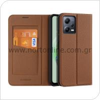 Flip Case Dux Ducis Skin X2 Wallet Xiaomi Poco X5 5G/ Redmi Note 12 5G/ Note 12 Pro Brown