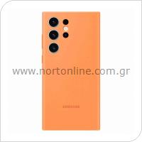Θήκη Σιλικόνης Samsung EF-PS918TOEG S918B Galaxy S23 Ultra 5G Σκούρο Πορτοκαλί